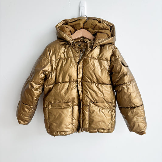 Metallic Gold Puffer Jacket (5T)