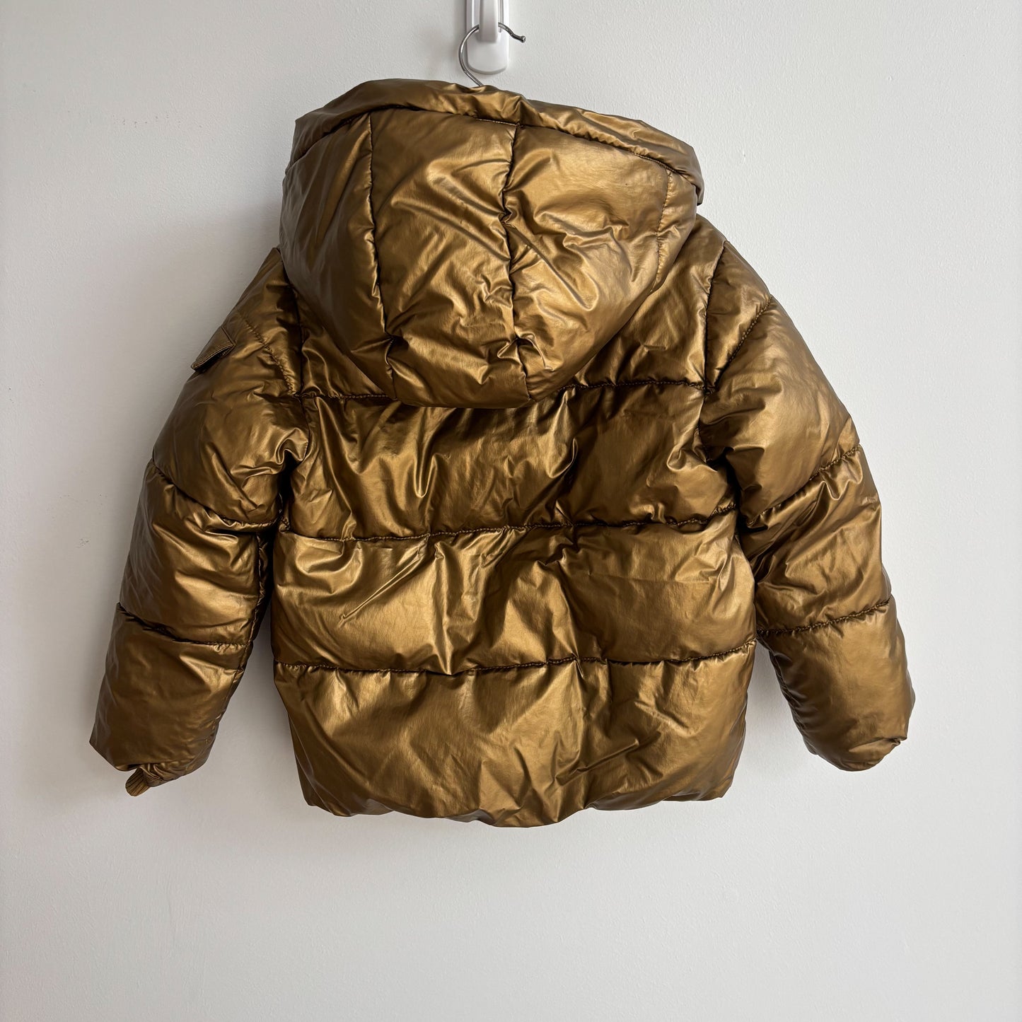 Metallic Gold Puffer Jacket (5T)