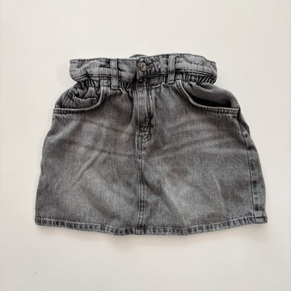 Paperbag Grey Denim Skirt (11-12Y)