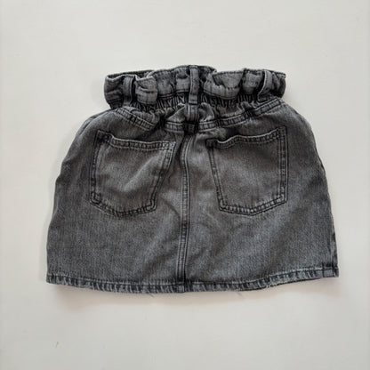 Paperbag Grey Denim Skirt (11-12Y)
