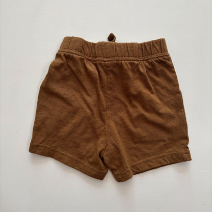 Brown Cotton Shorts (12-18M)