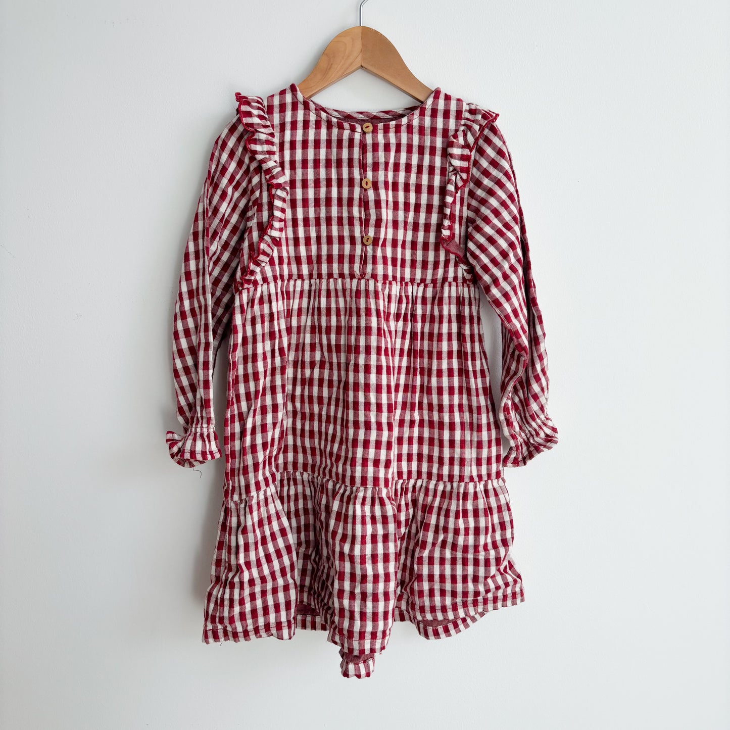 Red Plaid Dress (4-5Y)