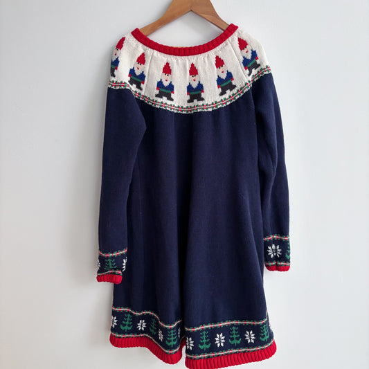 Knit Christmas Gnome Dress (8Y)