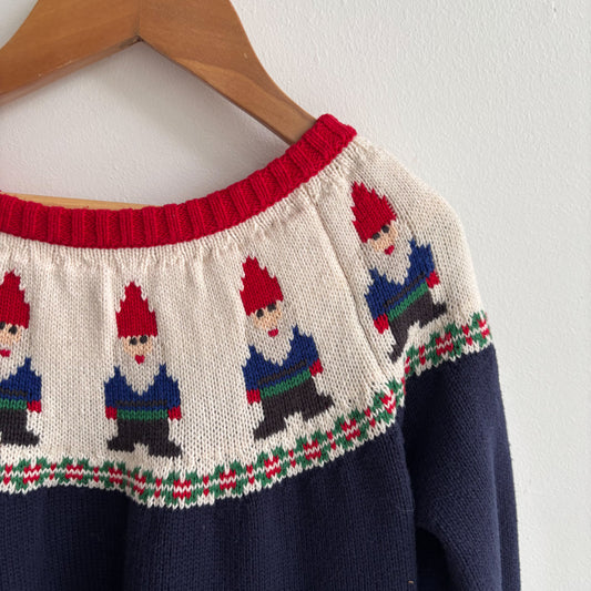 Knit Christmas Gnome Dress (8Y)