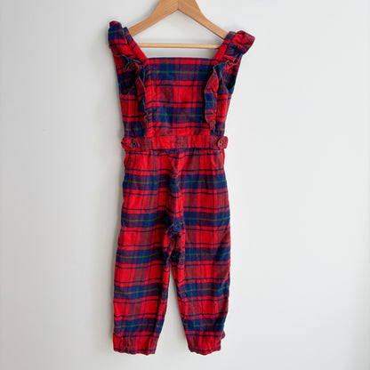 Plaid Flannel Romper (3Y)