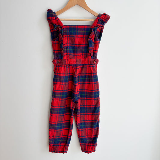 Plaid Flannel Romper (3Y)
