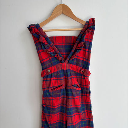 Plaid Flannel Romper (3Y)