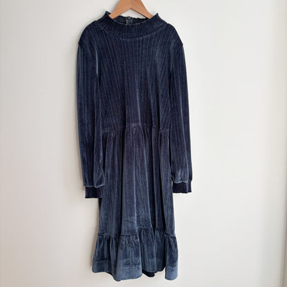 Blue Sparkly Velvet Dress (12Y)