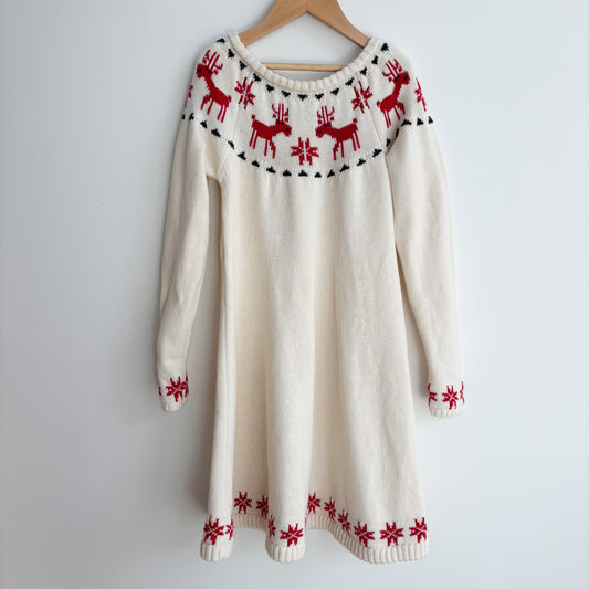 Knit Reindeer Dress (8Y)