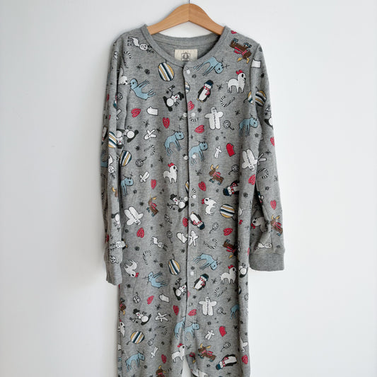 Waffle Knit One Piece Pajamas (8-10Y)