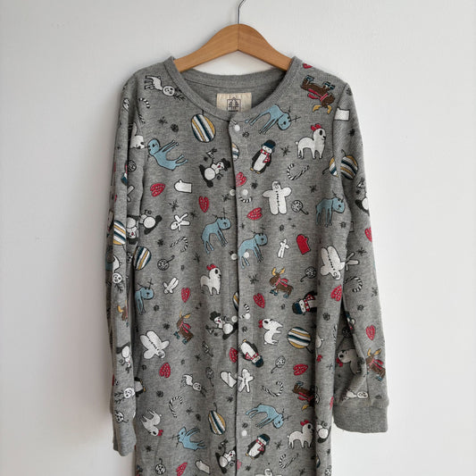 Waffle Knit One Piece Pajamas (8-10Y)