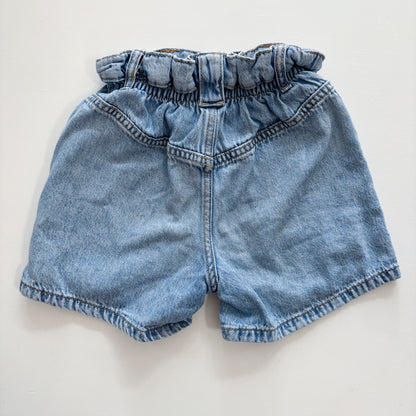 Denim Paper Bag Waist Shorts (8Y)