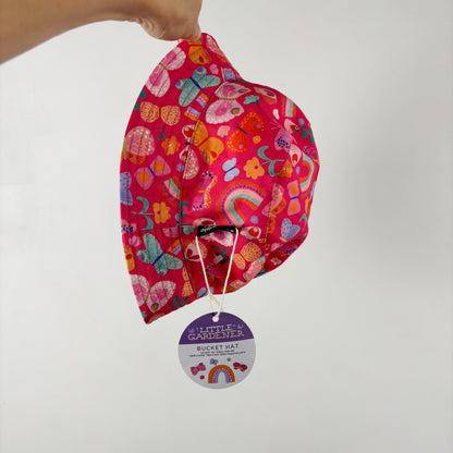 Pink Butterfly Bucket Hat (3Y+)