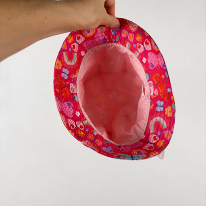 Pink Butterfly Bucket Hat (3Y+)