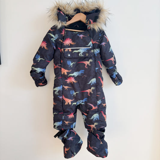 Dino Print Snowsuit (12M)