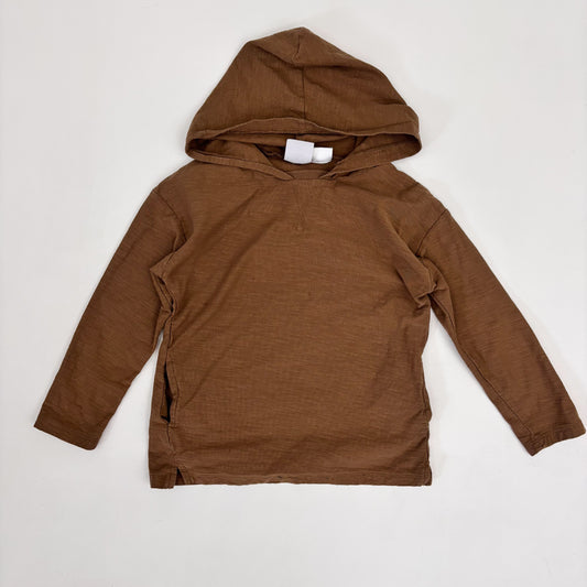 Brown Hooded Long Sleeve Shirt (5Y)