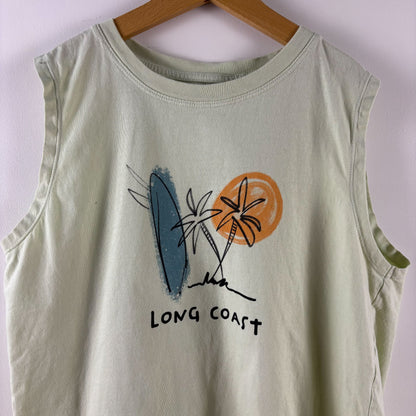 Light Green Graphic Tank (11-12Y)