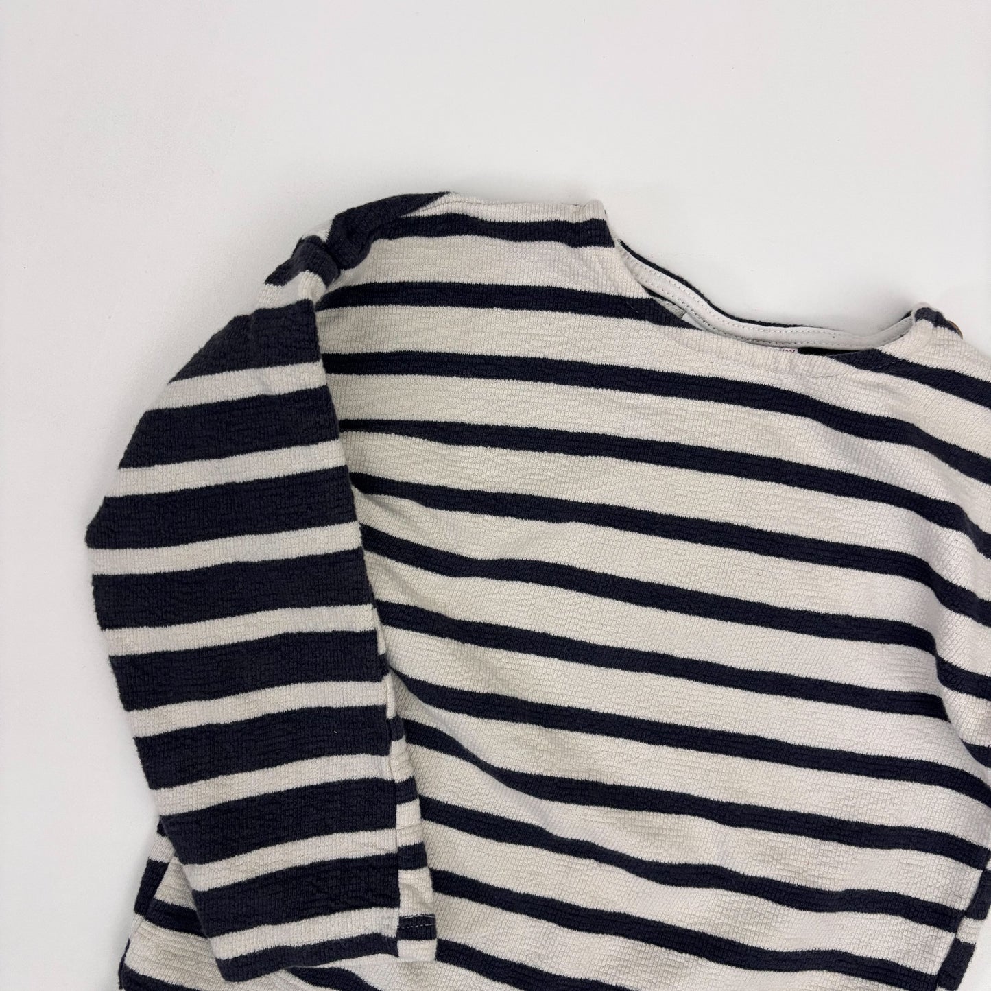 Blue + Cream Striped Shirt (5T)