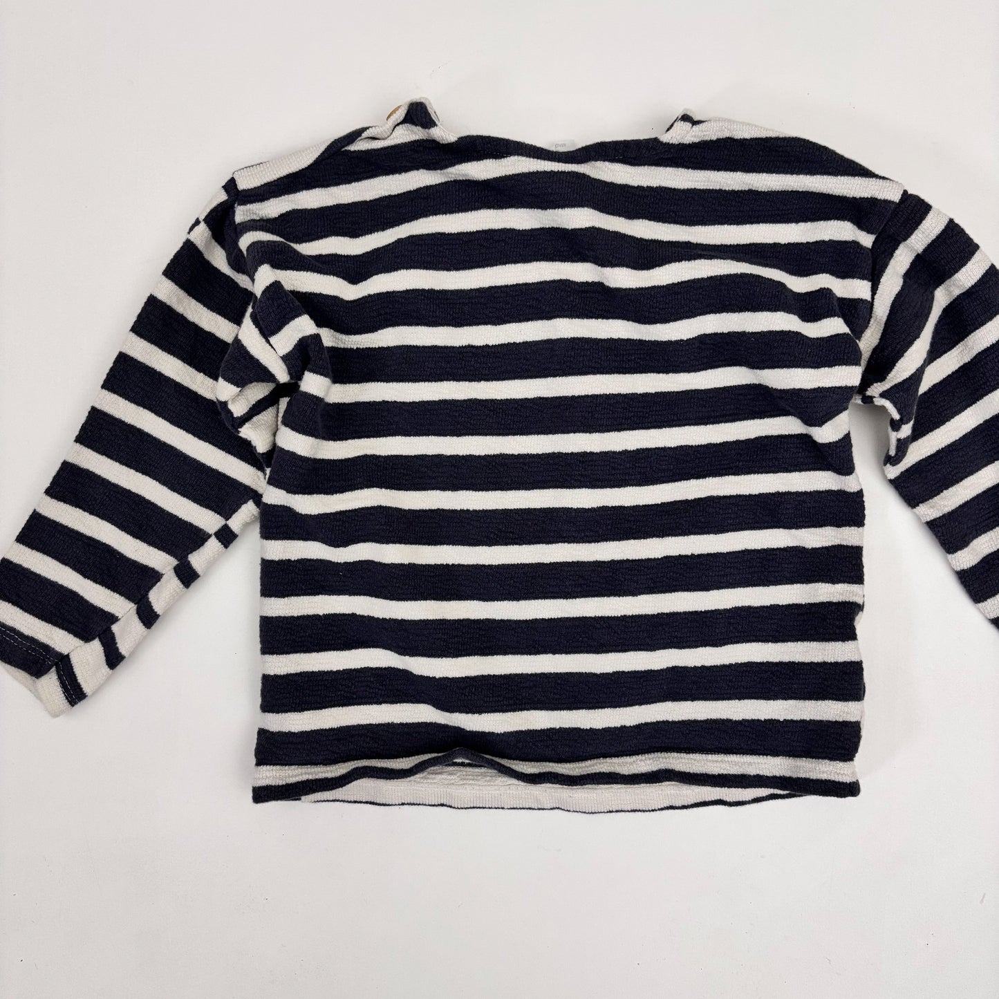 Blue + Cream Striped Shirt (5T)