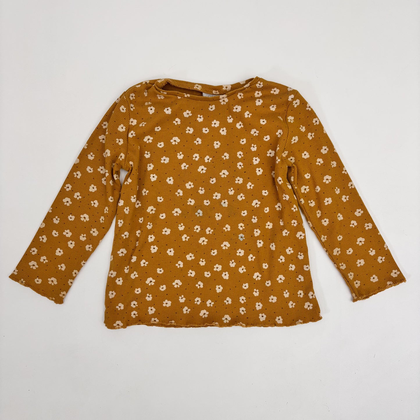 Floral Ribbed Shirt (4T)