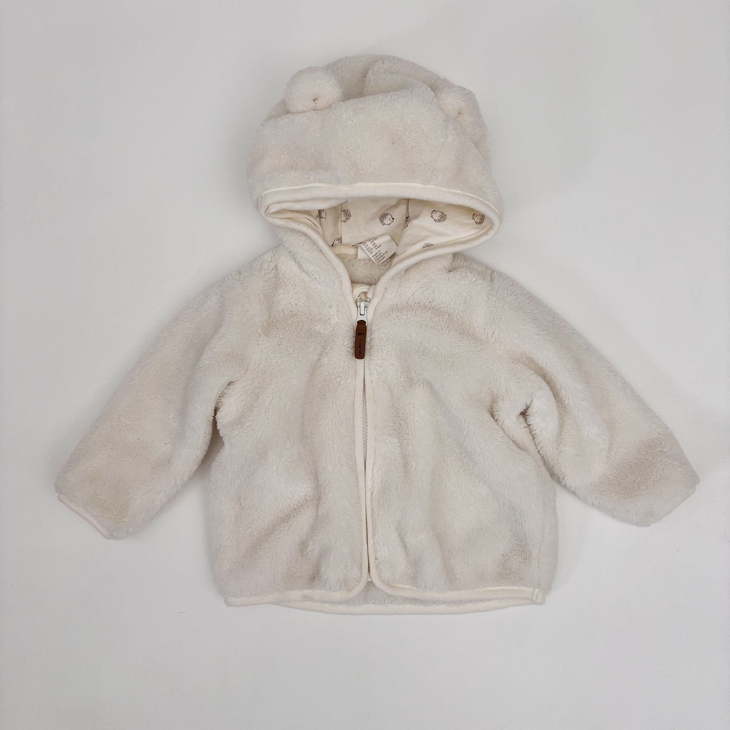 White Plush Hoodie (6M)