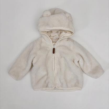 White Plush Hoodie (6M)