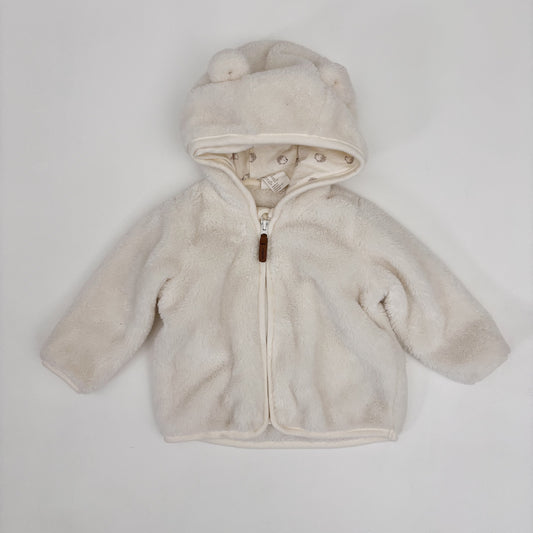 White Plush Hoodie (6M)