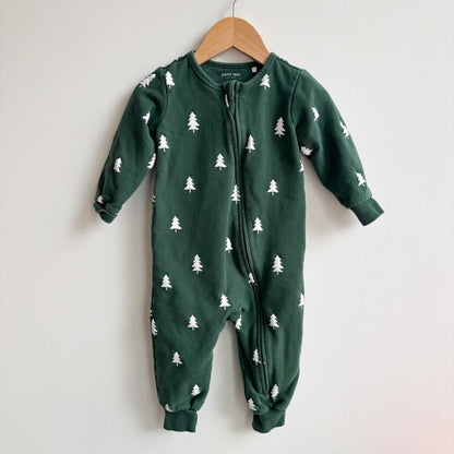 Christmas Tree Sweatshirt Romper (9-12M)