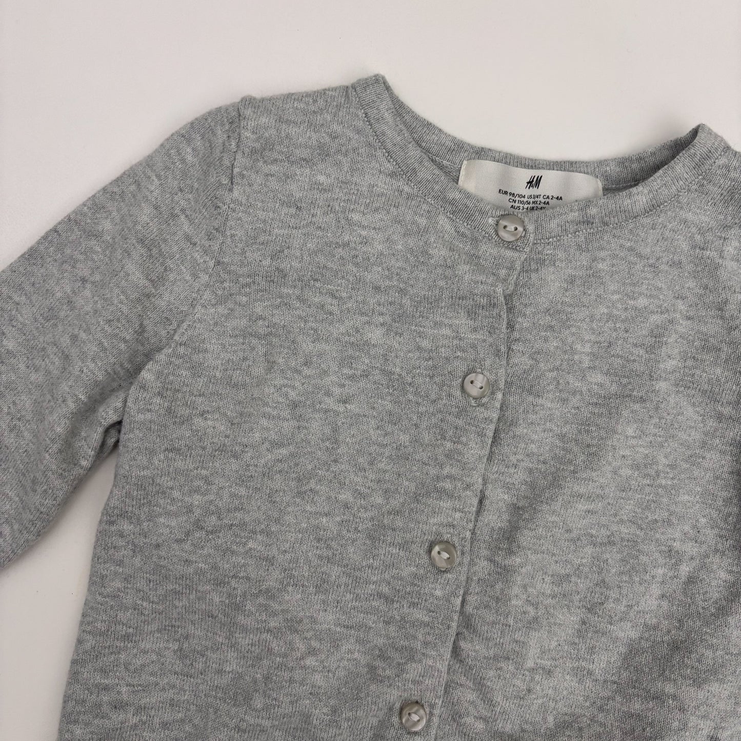 Thin Grey Cardigan (3/4T)