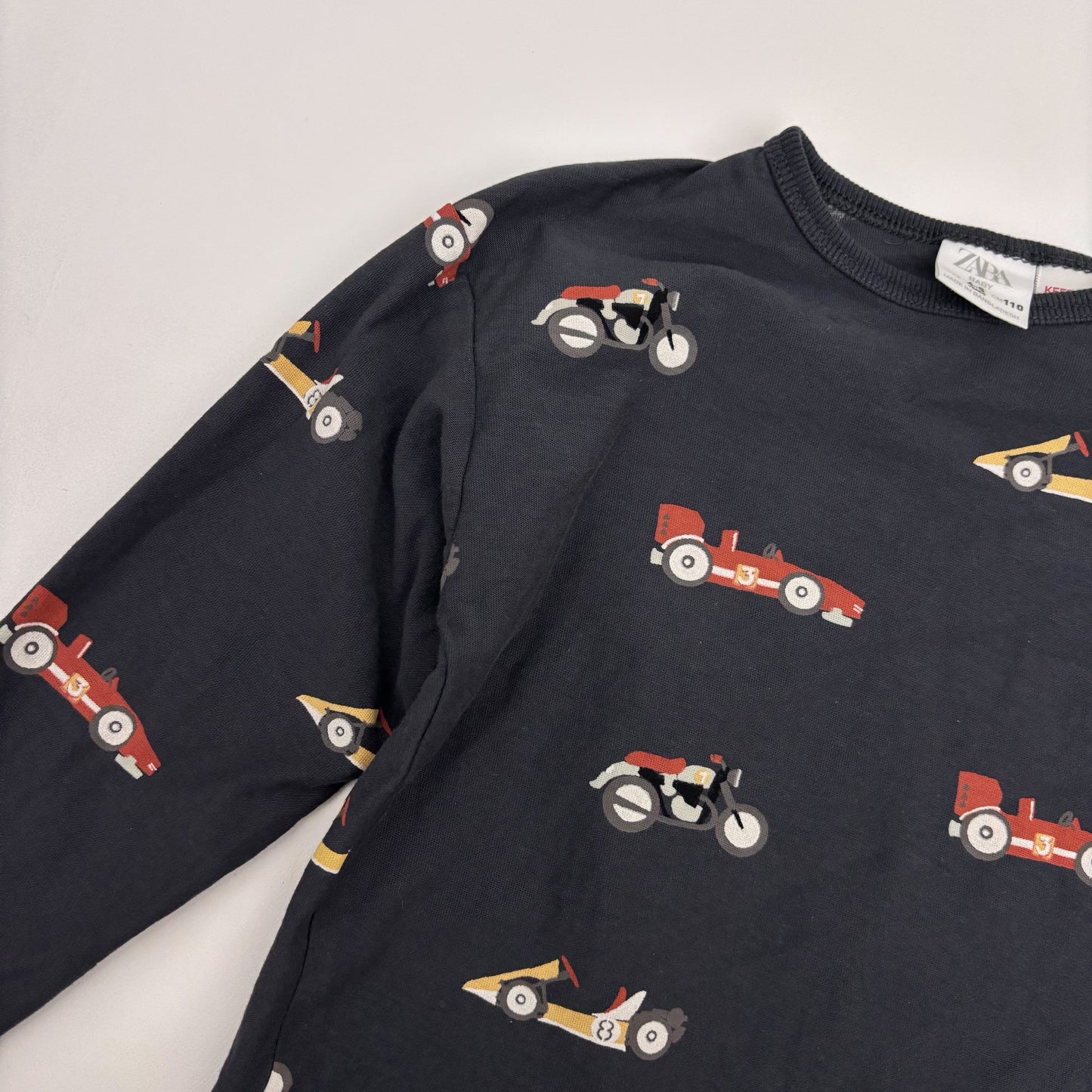 Grey Race Car Shirt (5T)