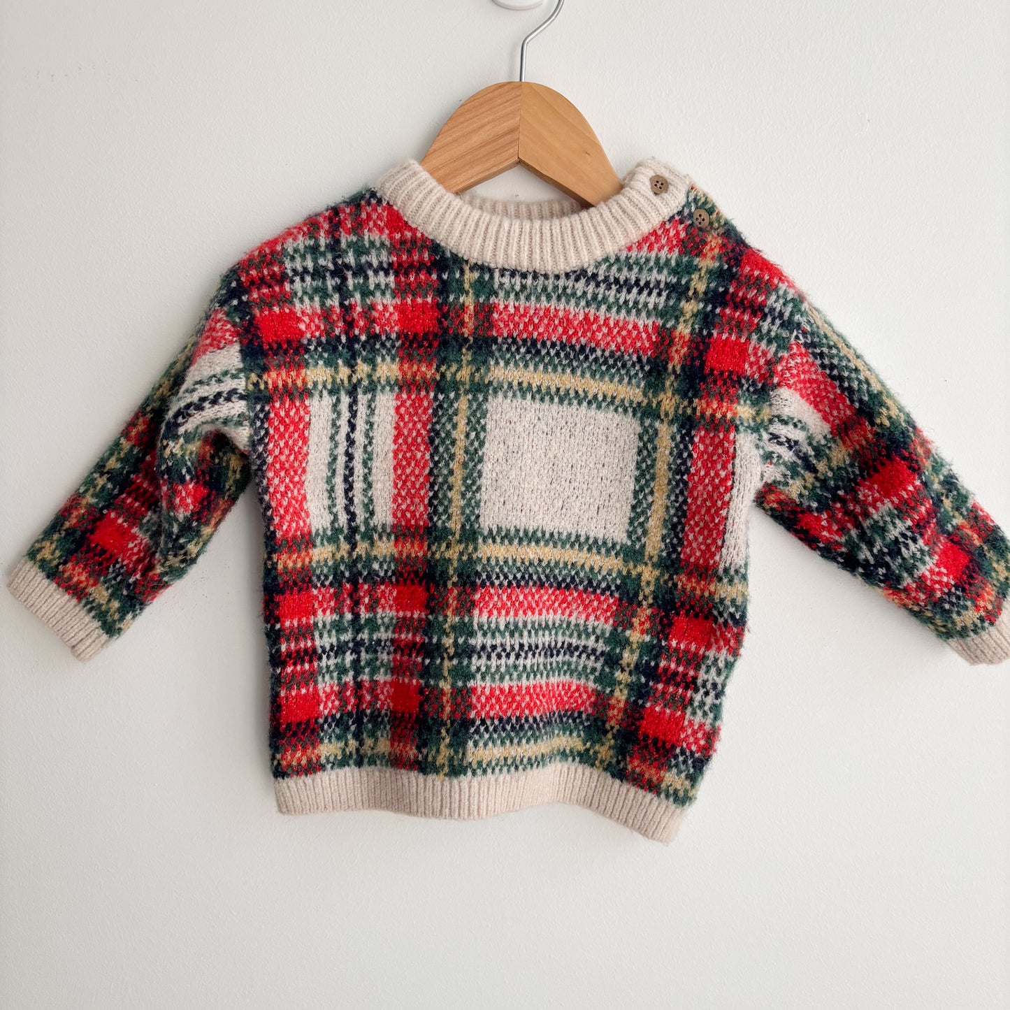 Thick Plaid Sweater (6-9M)