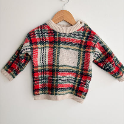Thick Plaid Sweater (6-9M)