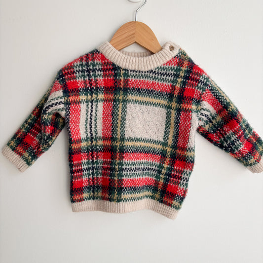 Thick Plaid Sweater (6-9M)