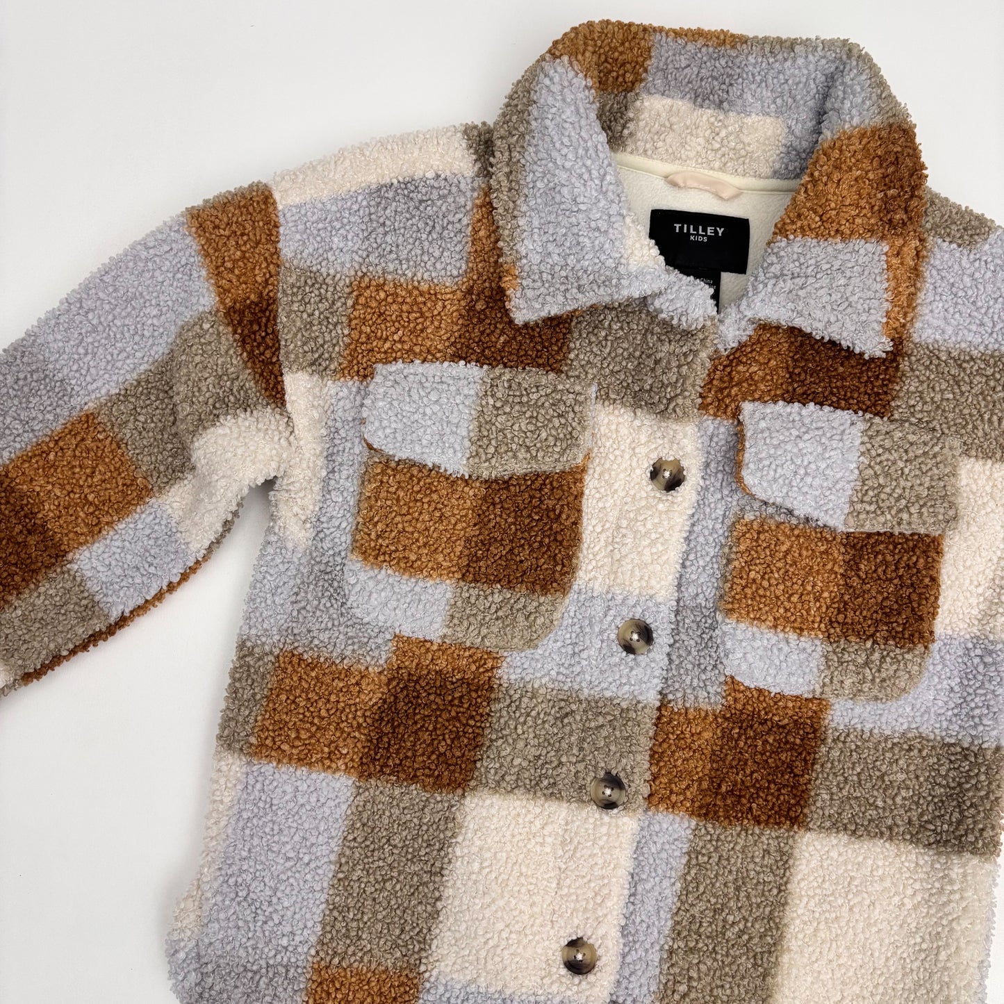 Plaid Sherpa Jacket (5-6Y)