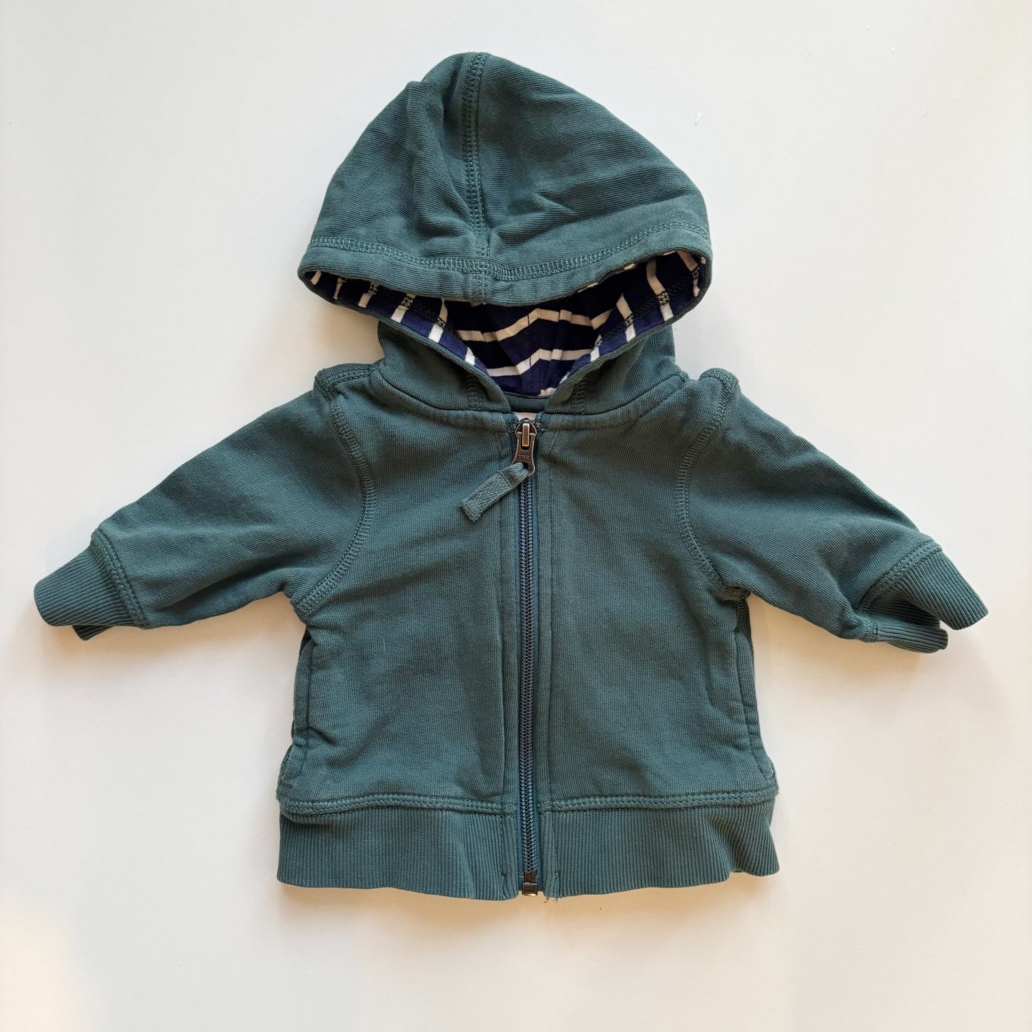 Forest Green Zip Hoodie (0-3M)