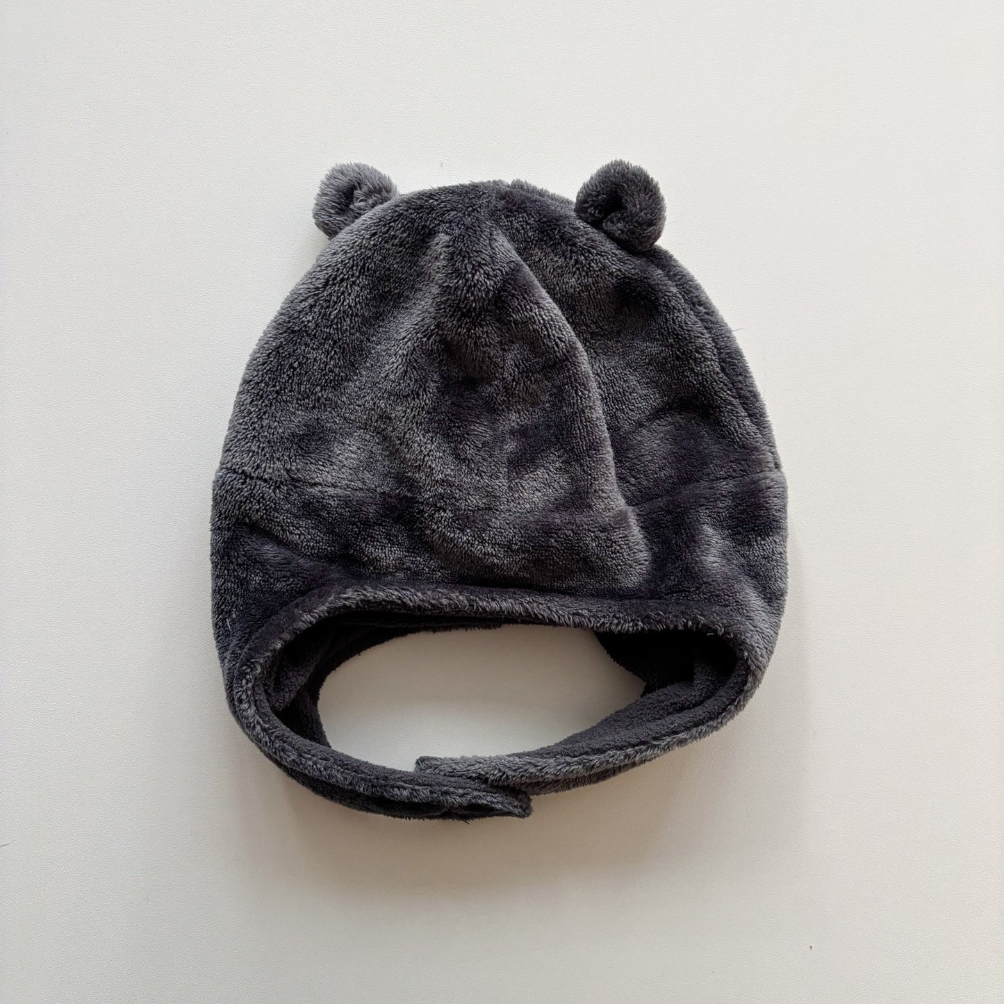 Dark Grey Bear Hat (12-24M)