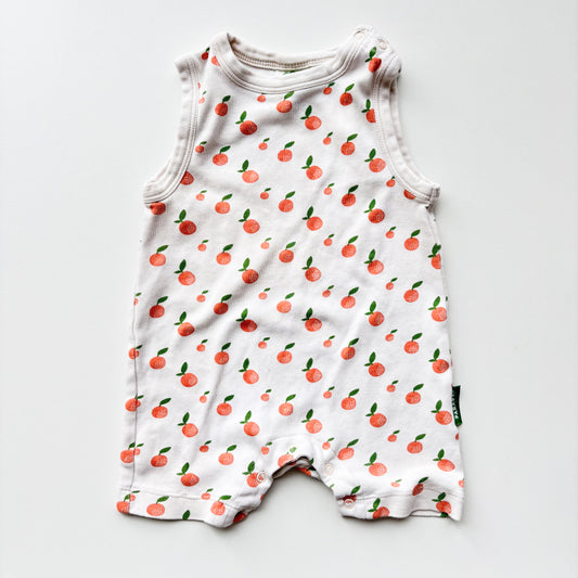 Orange Print Romper (6-12M)