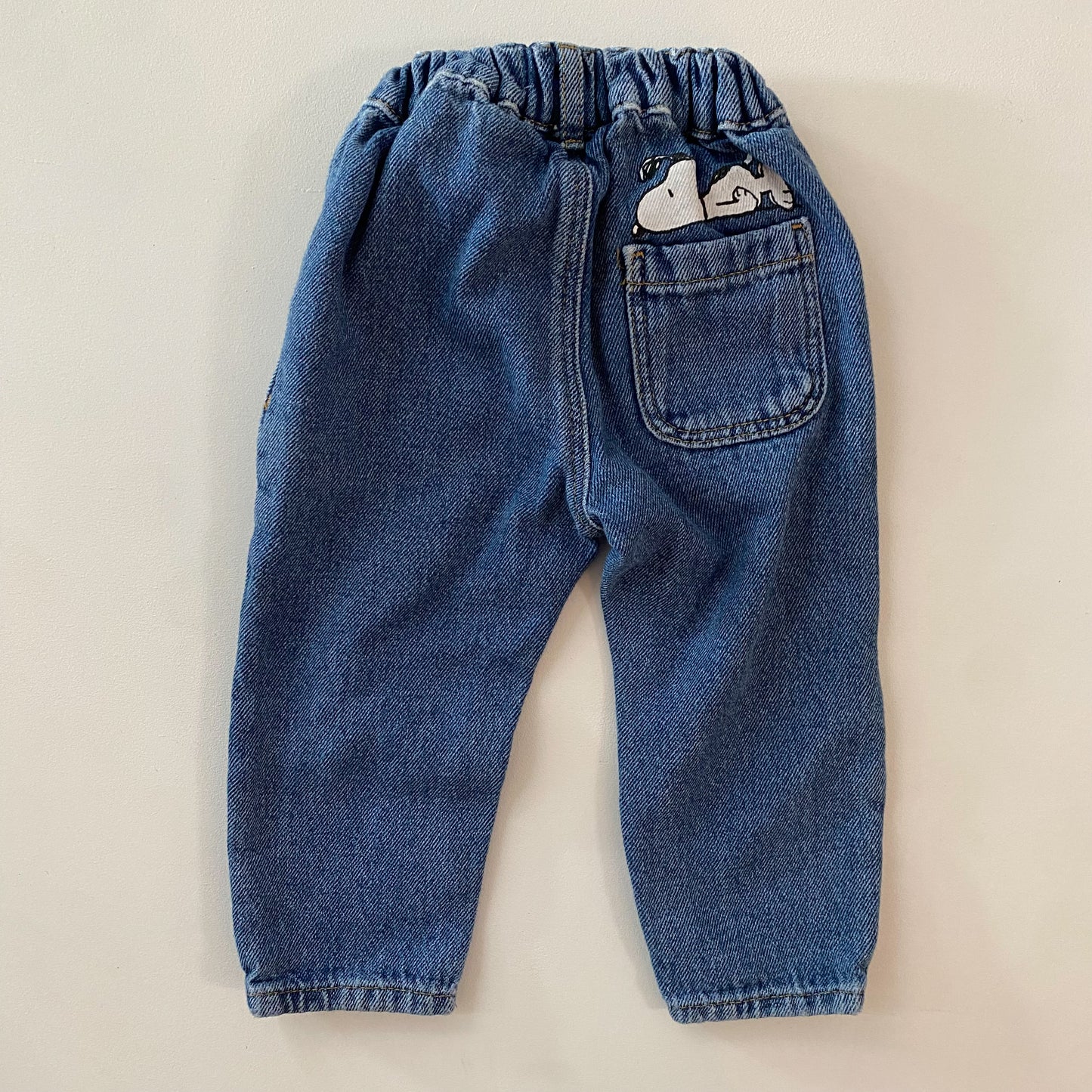 Elastic Waist Character Blue Jeans (12-18M)