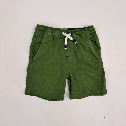 Green Canvas Shorts (5T)