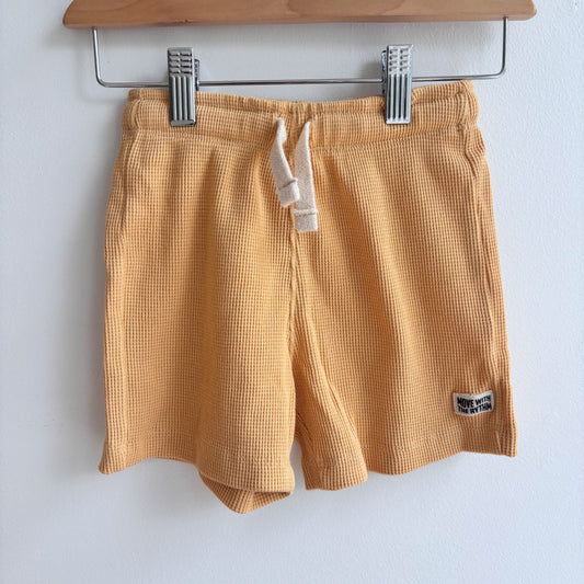 Yellow Waffle Shorts (3Y)