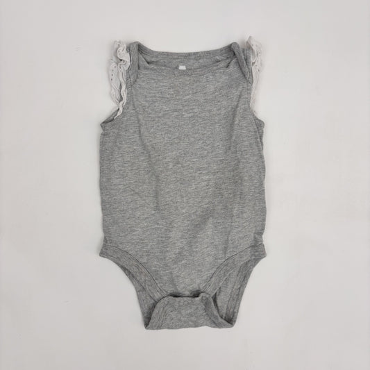 Grey Ruffle Bodysuit (18M)