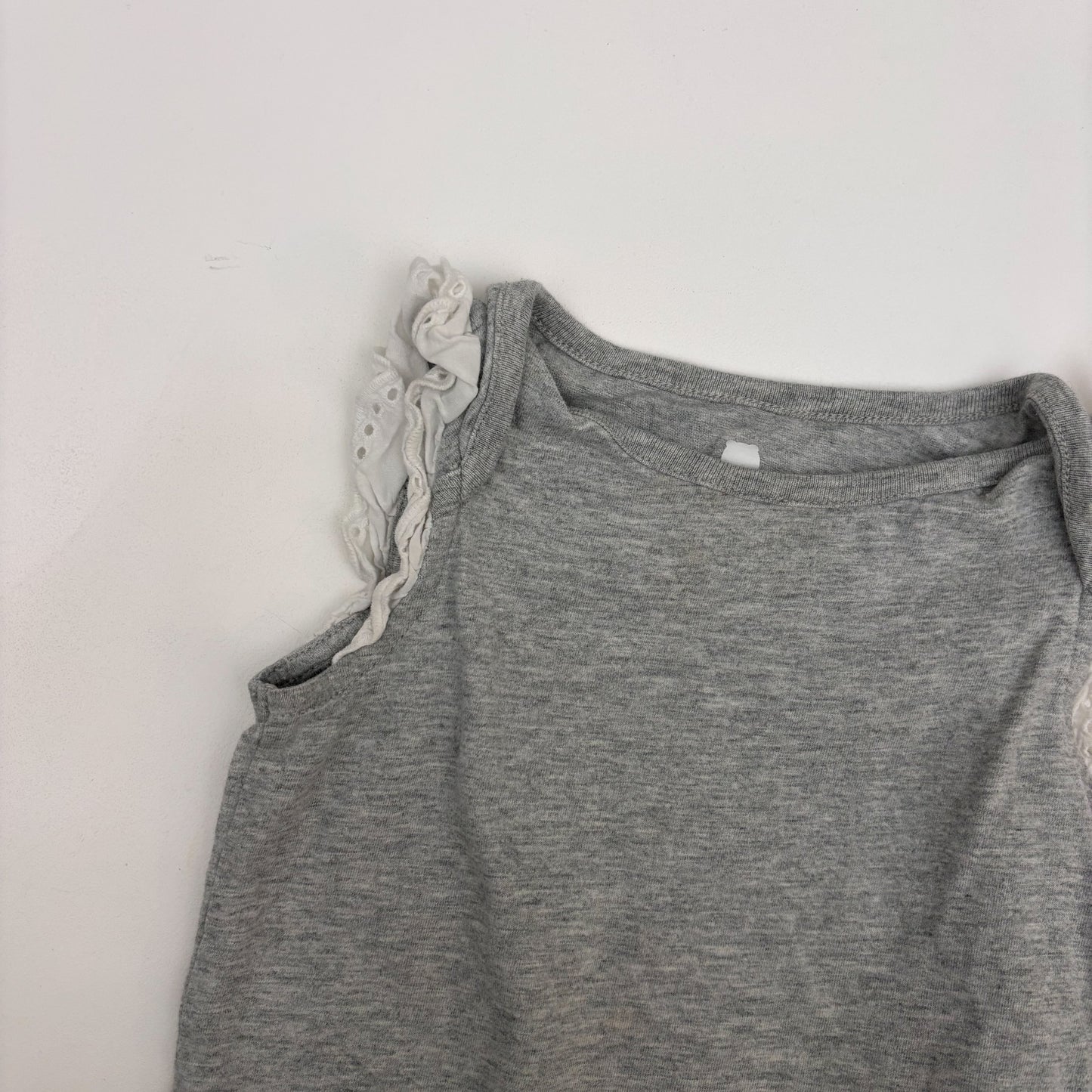 Grey Ruffle Bodysuit (18M)