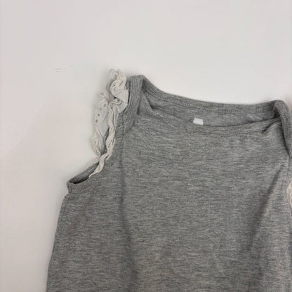 Grey Ruffle Bodysuit (18M)