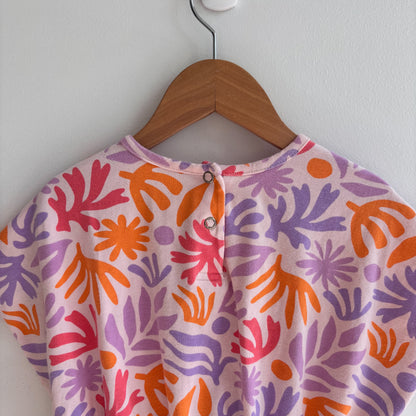 Abstract Floral Dress (7Y)