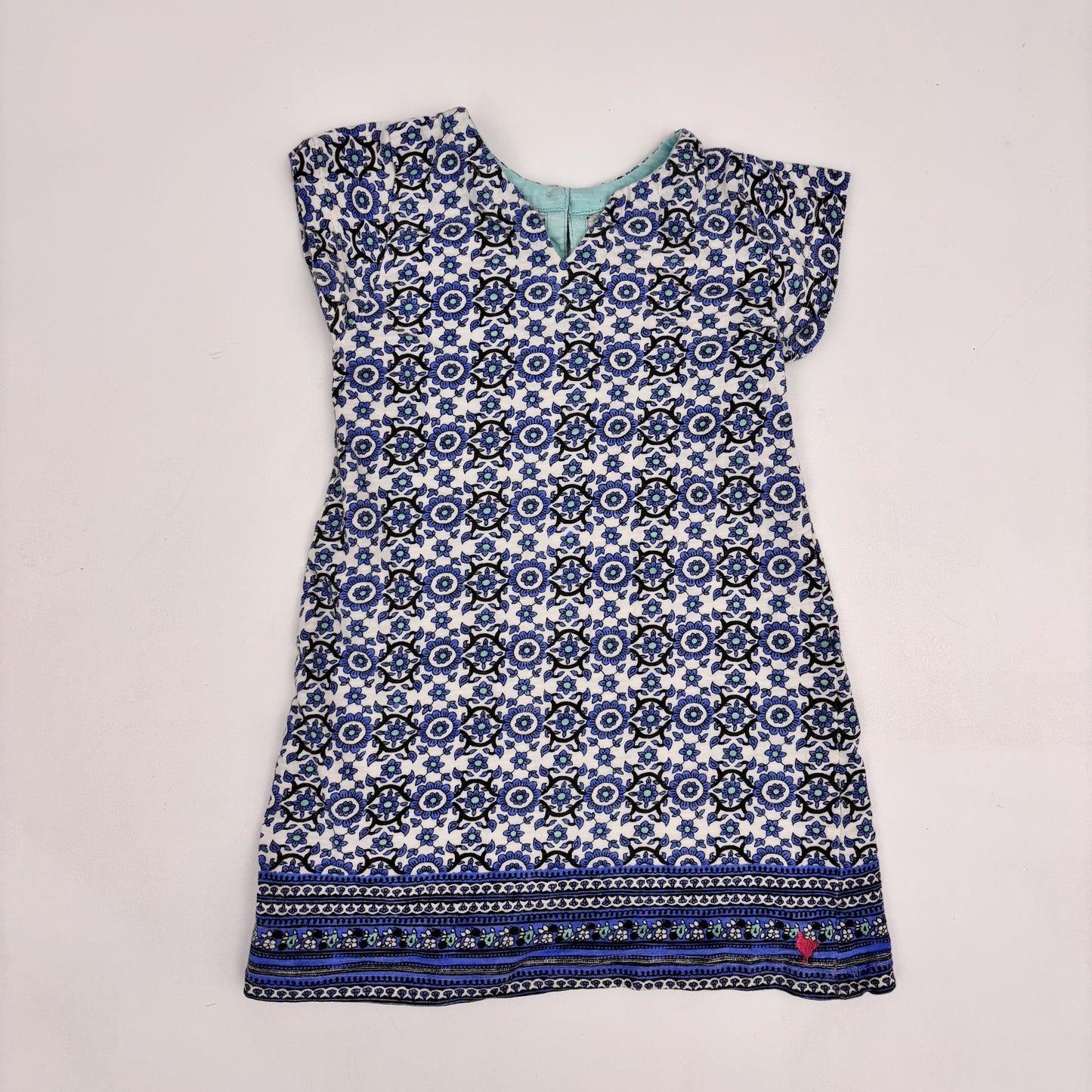 Blue Floral Cotton Dress (2Y)