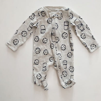 Ribbed Milk + Cookies Sleeper (NB)