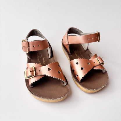 Rose Gold Sweetheart Sandals (7C)