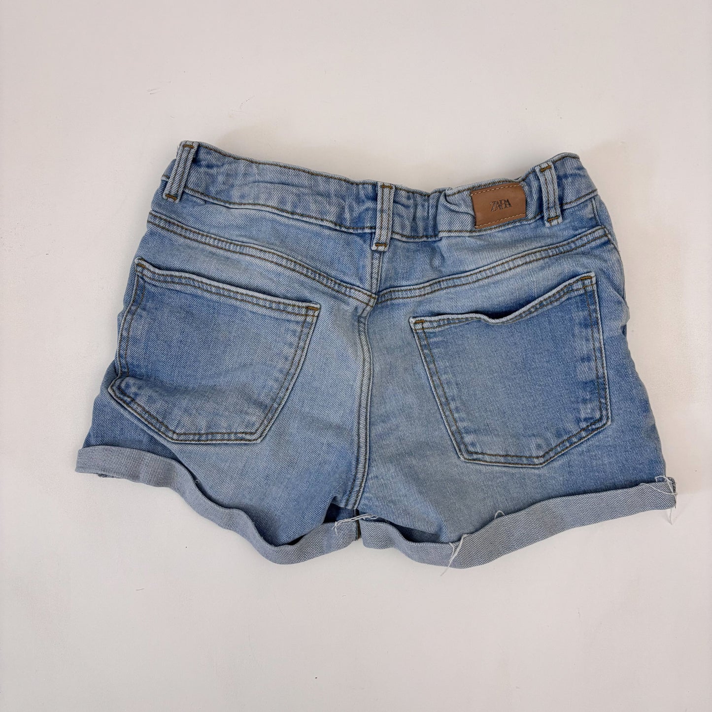 Denim Rolled Hem Shorts (10Y)