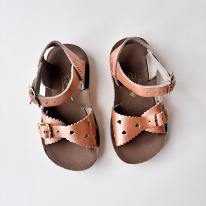 Rose Gold Sweetheart Sandals (7C)