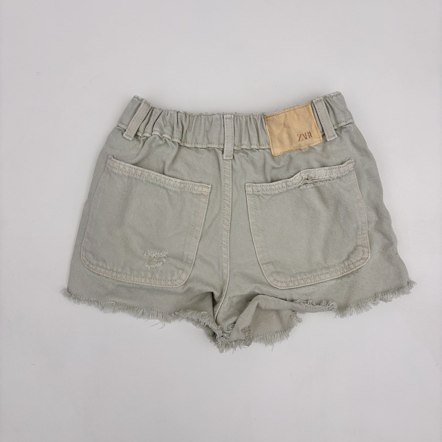 Light Green Distressed Denim Shorts (10Y)